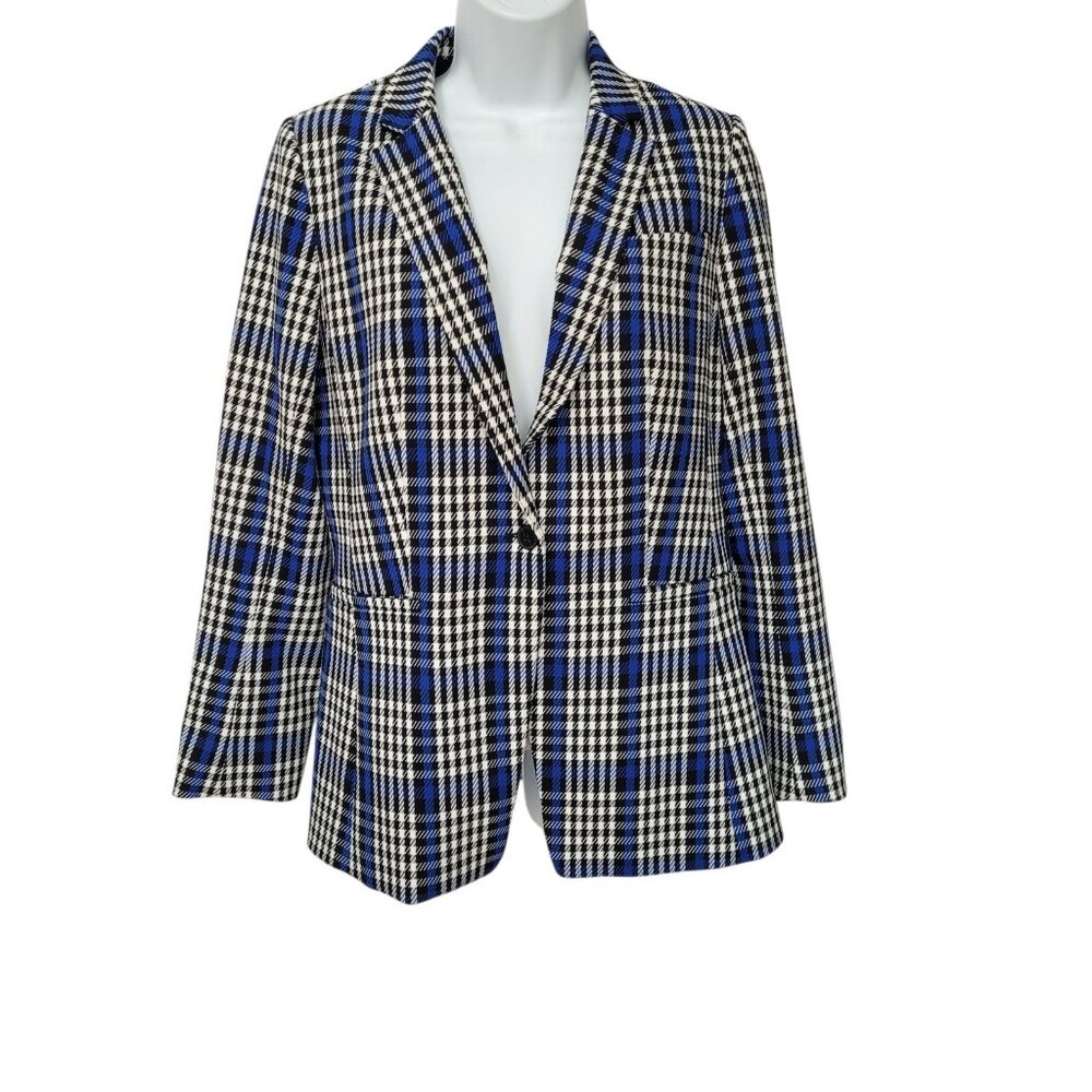 Banana‎ Republic Long and Lean Blazer Womens 10 Blue Preppy Academia Office